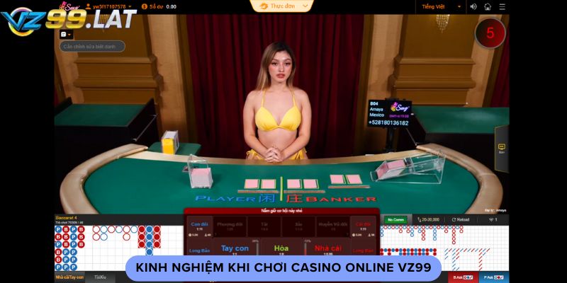 Kinh nghiệm khi chơi casino online vz99 Kinh nghiệm khi chơi casino online vz99