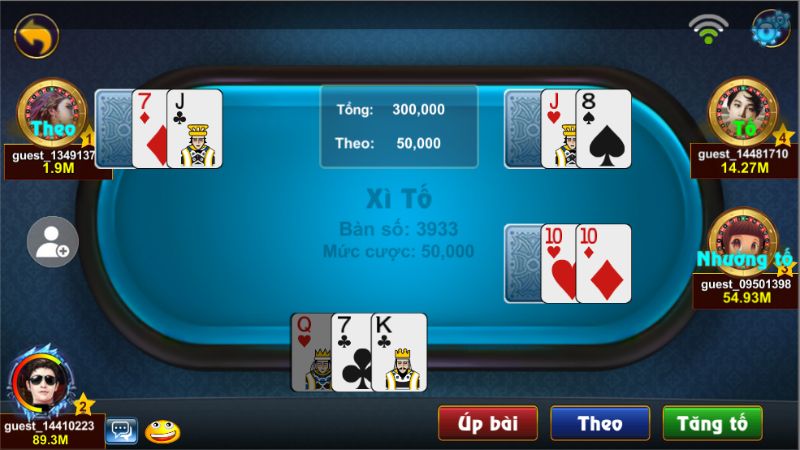 Cách chơi xì tố online